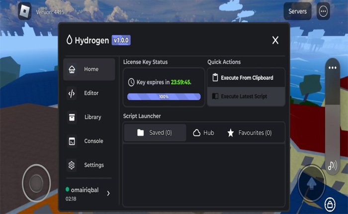 Hydrogen Executor Script